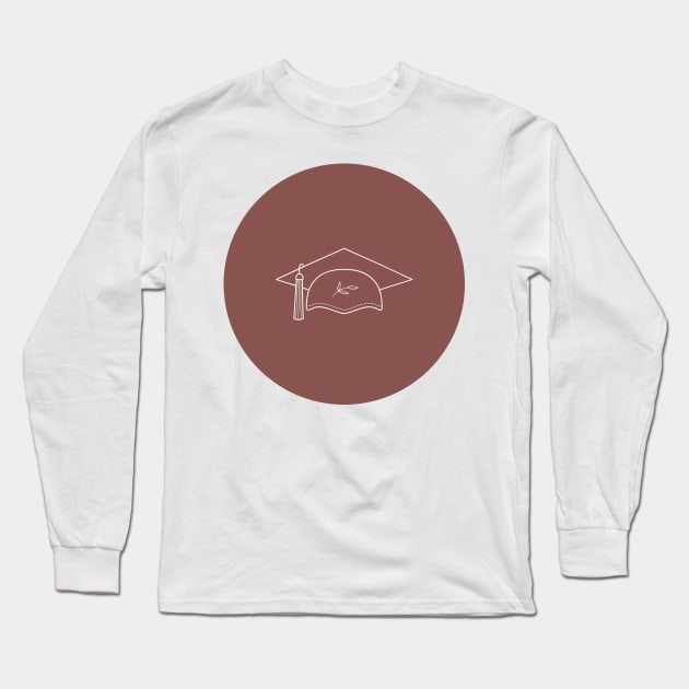 Graduation Cap Long Sleeve T-Shirt by Islanr